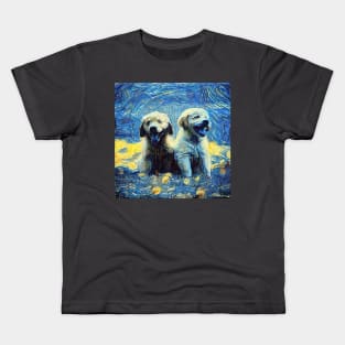 Cute puppy painting (pet, dog, pretty and hiking) Kids T-Shirt